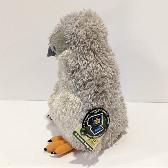 WILD Republic grey chinstrap penguin 10” - Picture 2 of 10